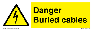 Danger Buried cables